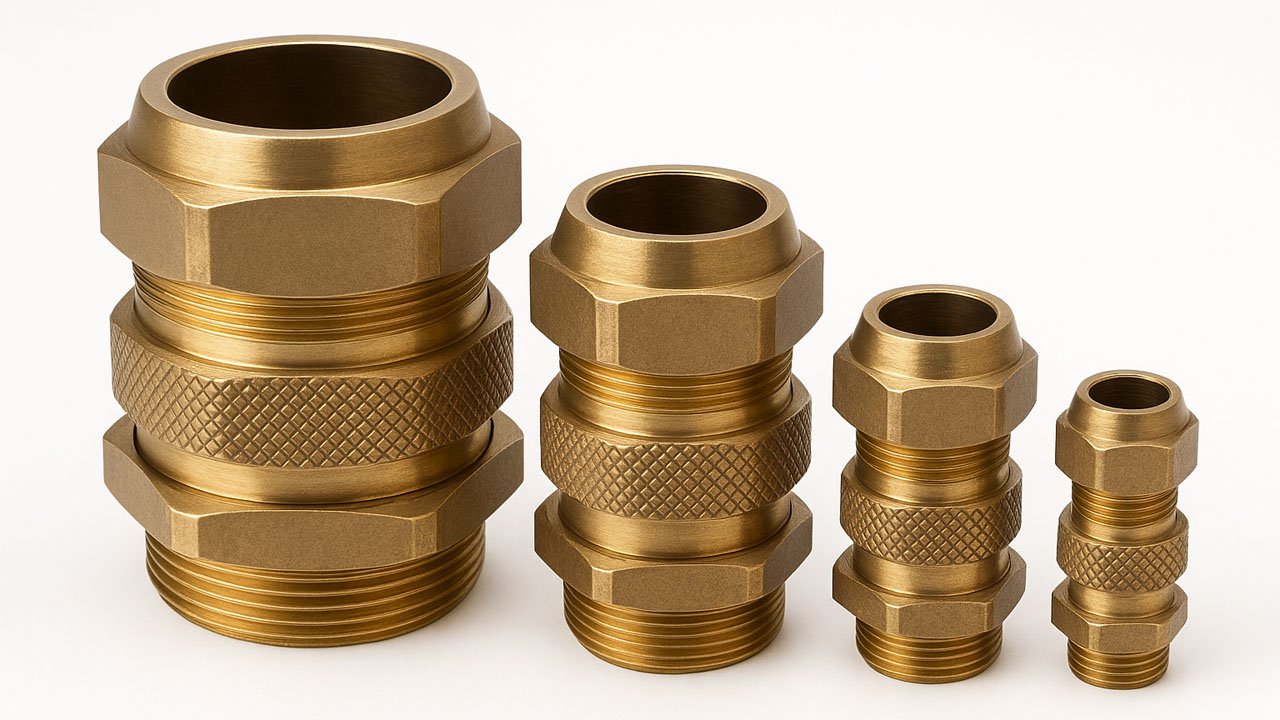 BW 3 Part Brass Cable Glands