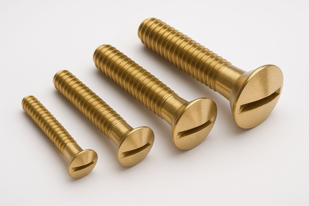 Brass Raised CSK Head Screws