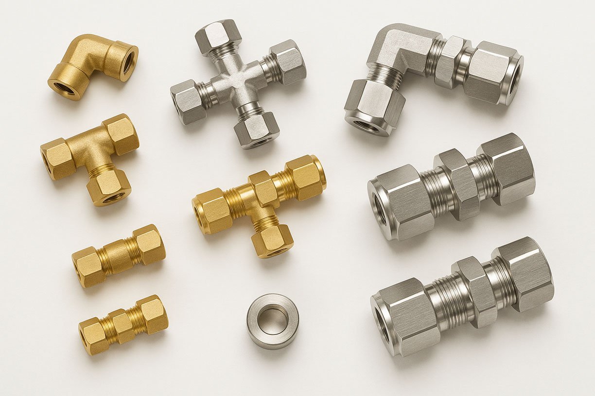 Compression Fittings - Brass & Stainless Steel